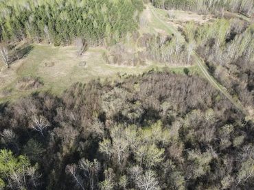 Plan out your hunting property with aerial views of potential habitat forest clearing to allow for transitions between sections or food plots.