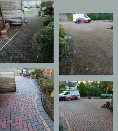 Professional driveway cleaning service in Trentham, Stoke-on-Trent.