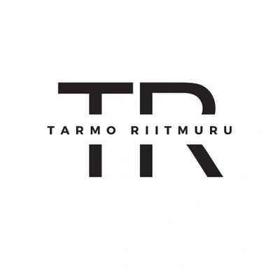 Minimalist logo with stylized initials 'TR' and the name Tarmo Riitmuru.