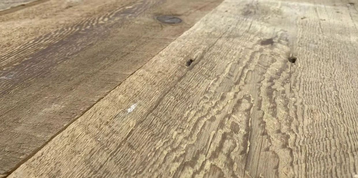 Close-up of textured wooden surface.