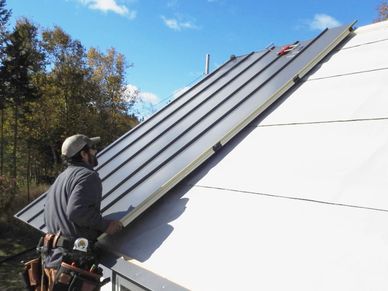INroof solar roof panels are installed