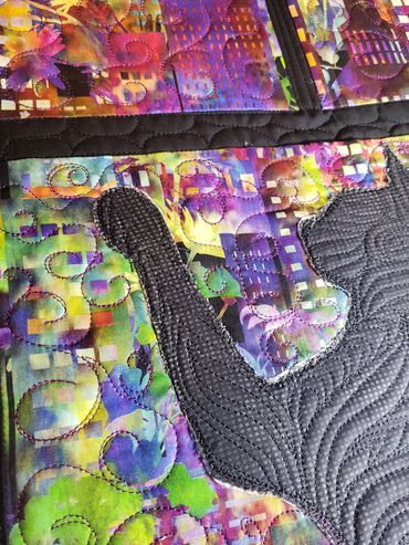 Whimsical free motion custom design