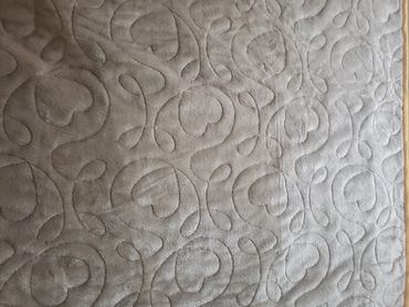 Loopy Hearts quilting pattern on minky fabric