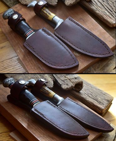 Custom snap sheaths for classic blades. ML Knives