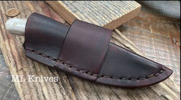 Custom Horizontal sheath. Wear left side cross draw right handed ML Knives