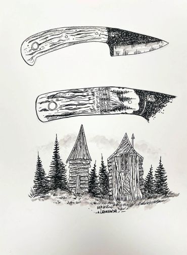 Gritty Cabins in the Wild, Heritage Knives.