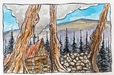 Wood Pile Cabin