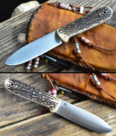 ML Knives custom Kephart with Rawhide 