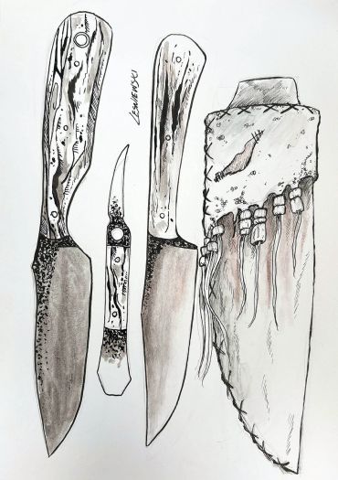 Rawhide & Vintage Knives