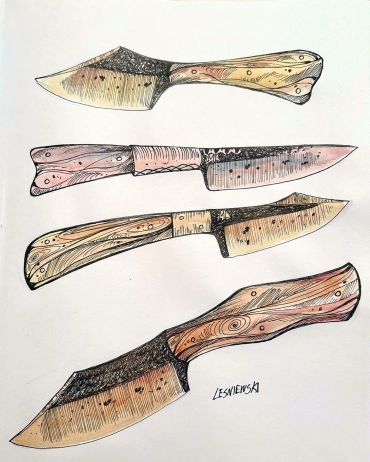 Vintage Knives Washed
