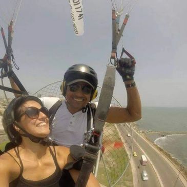 Vuelo en parapente a motor en Cartagena