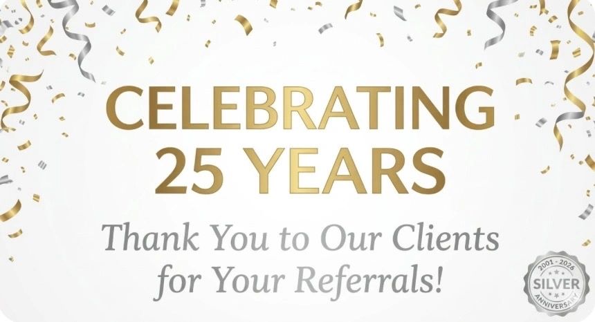 Celebrating 25 years in business