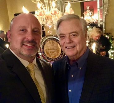Ernest P. Kollias Jr. with Senator Fumo - December 2019 Christmas Party Philadelphia