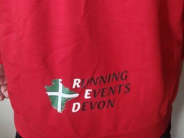 Red Hoodie with back printed logo