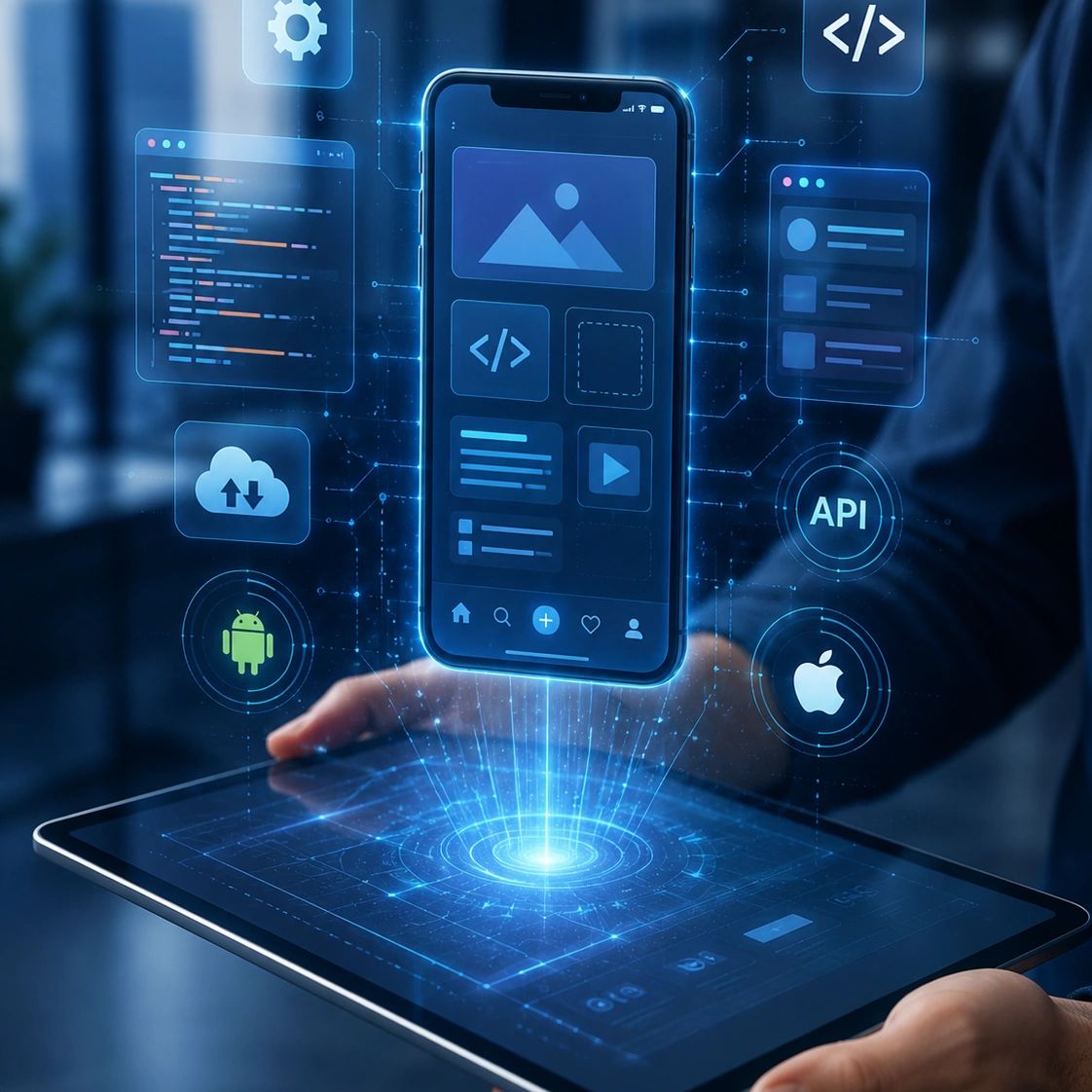 Innovación en desarrollo de aplicaciones móviles con tecnología avanzada.
