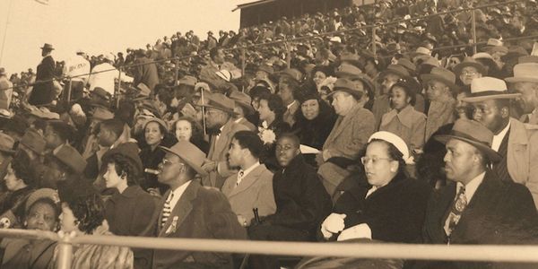 Fans at Griffith Stadium in the District of Columbia (Scurlock 1940's)
