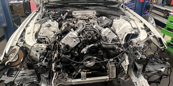 Complete service including engine replacement