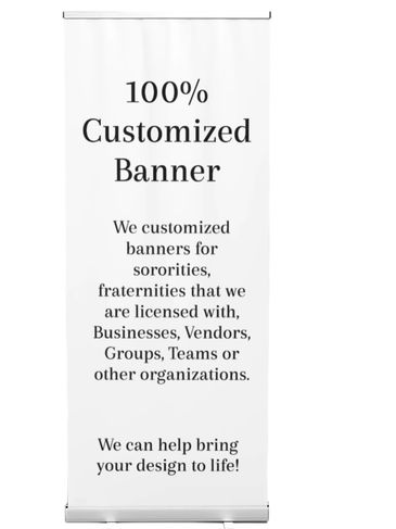 Custom banner for sorority