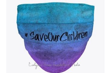 #SaveOurChildren Ombre Face Mask
