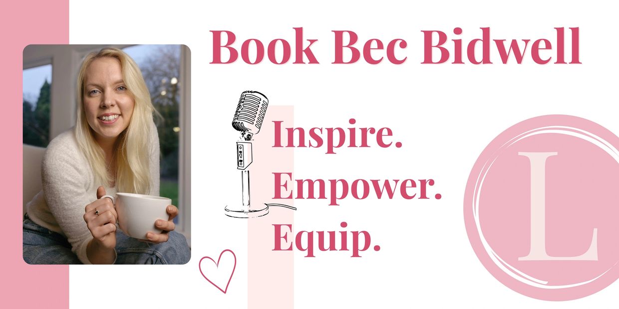 Book Bec Bidwell to inspire, empower, and equip your audience.