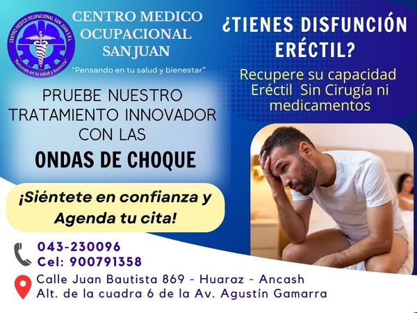 Ondas de choque para disfunción eréctil