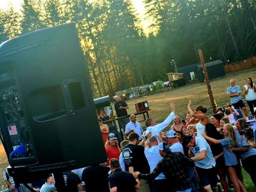 Outdoor Wedding by DJed by NW Wedding DJs.