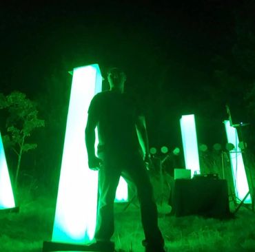 Mobile DJ setup outside for this Event DJ.