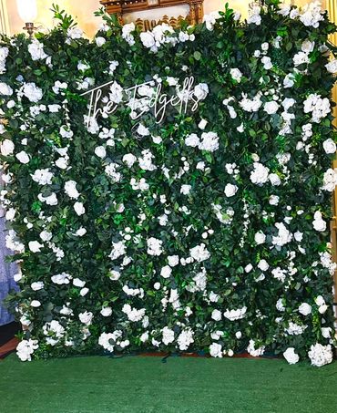 Ophelia Flower Wall with custom name sign or choose from variety of signs we have.