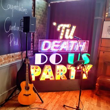 live music wedding day