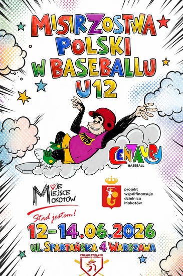 Plakat Mistrzostw Polski Młodzików w baseballu 2026