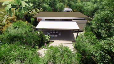 Imagen aérea realizada en Software Revit y renderizado en enscape