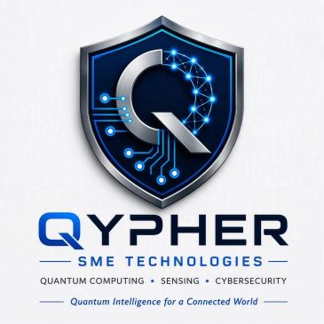 Logo of QYPHER SME Technologies with a futuristic shield design.