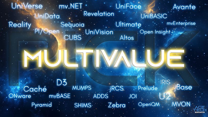 Pick MultiValue UniVerse D3 jBase