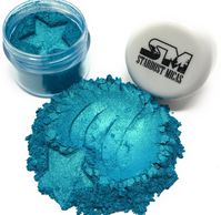 Metallic turquoise Blue mica Pigment Powder for soap making
