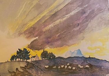 SUILVEN FROM ELPHIN.
A3 MOUNTED PRINT.
