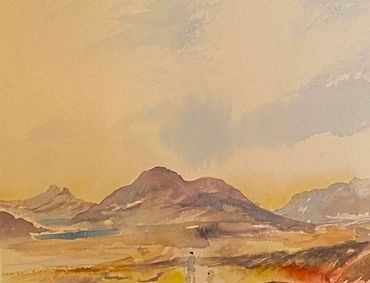 INVERPOLLY HILLS.
A3 MOUNTED PRINT