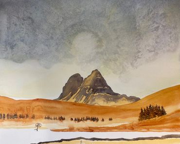 SUILVEN.
A3 MOUNTED PRINT.