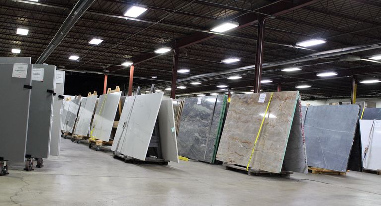 Midwest Specialty Products Stone Showroom. HanStone Quartz, Soapstone, Quartzite, Lapitec.