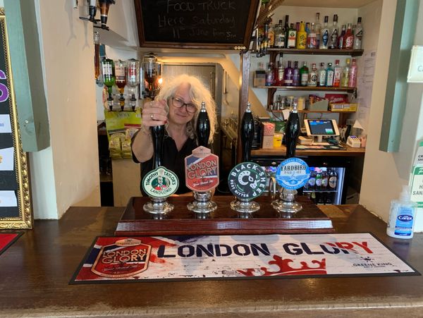 Butcher’s Arms pub interior with bar