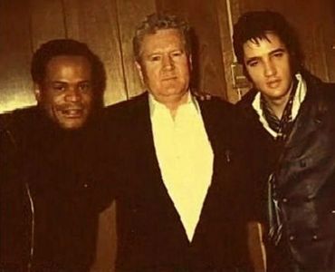 Roy Hamilton, Vernon Presley, and Elvis Presley.