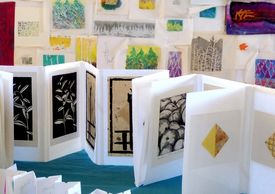 Drawings, prints, embroidery, painting, 2-D, 3-D.  Art options to critique with Katherine Colwell.