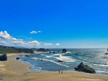 coastal beach Bandon Oregon