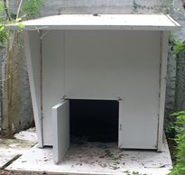 A custom dog kennel that is very durable by Rhino Wall Systems in Tampa.