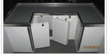 Custom outdoor storage for beach condos built by Rhino Wall Systems in Florida.