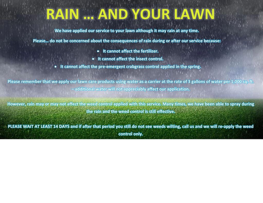 rain grass herbicide weed control broadleaf weeds fertilizer lawn care spray lawn