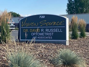 Dimensionally cut monument. Lettering standouts from sign face