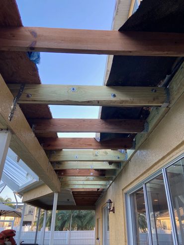 Structural repairs due to water damage in The Eagles in Odessa, FL. Residential water damage experts