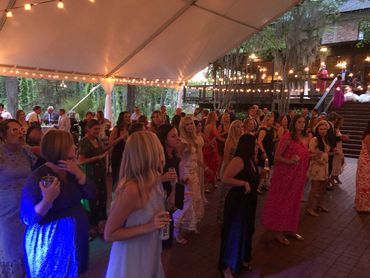 Fun line dancing during the reception.