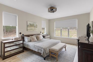 Custom bedroom in a custom home in Richmond VA