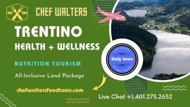 Chef Walters Trentino nutrition tourism package with live chat contact.